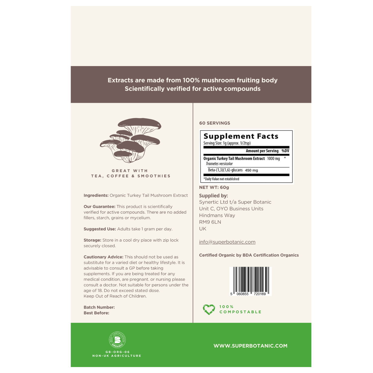 Immunity & Defense- Turkey Tail – Superbotanic